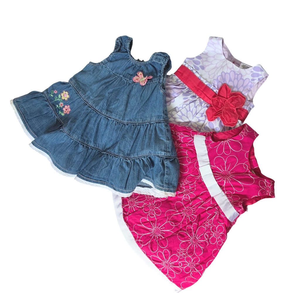 Baby Girl‎ Summer Dress Bundle 3-6M The Childrens Place Carters George  Lot of 3 - Picture 1 of 13